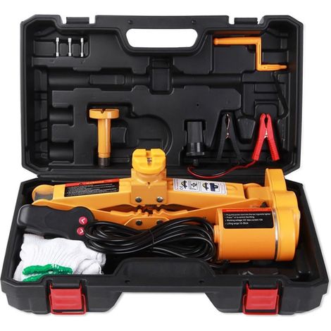 Electric car jack, 12 V, 2 tonnes, lifting height 35 cm, 42 cm, multi-function car maintenance tools for DIY (1/5)