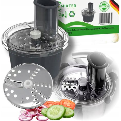 Accessoire de découpe et de râpage pour Thermomix TM6/5, idéal pour les fruits et légumes.