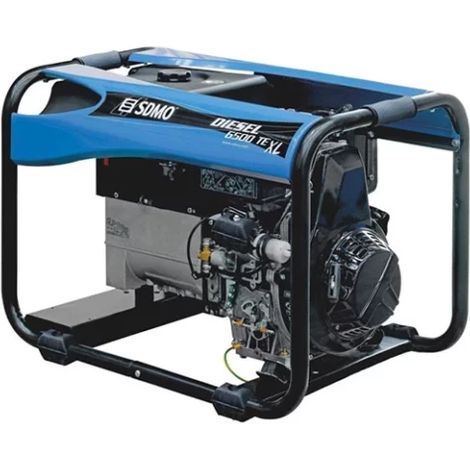 Sdmo – Groupe électrogène diesel triphasé 6,5 kVA – Démarrage électrique – Réservoir 16L – Autonomie 13,3h – Puissance sonore 108 dB(A) (1/3)