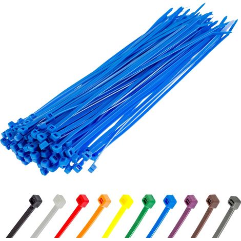 Lot de 100 attaches de câble en nylon de qualité supérieure, attaches de câble robustes - mécanisme autobloquant sécurisé, 4 x 150 (1/5)