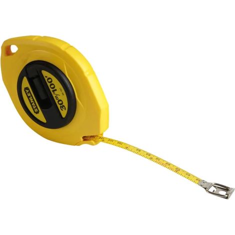 Stanley 0-34-107 Closed Case Steel Tape Measure, 30m (100ft), Metric/Imperial, 9.5mm Width (1/3)