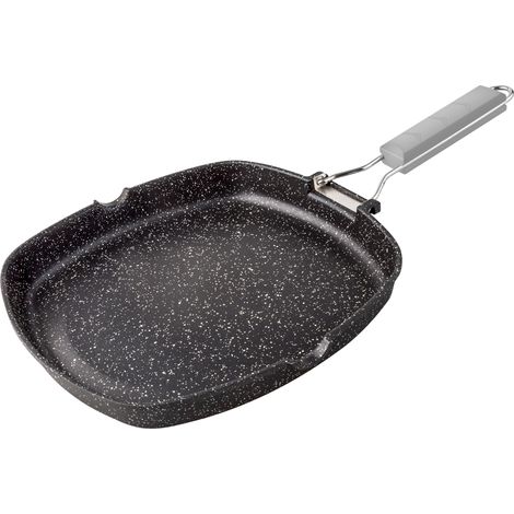 Manico pieghevole in pietra per griglia suprema liscia 20 cm (1/2)