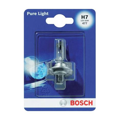 LAMPADA AUTO ANTERIORI PURE LIGHT H7 012 BOSCH - ALOGENA VOLT 12 WATT 55- 4 pezzi