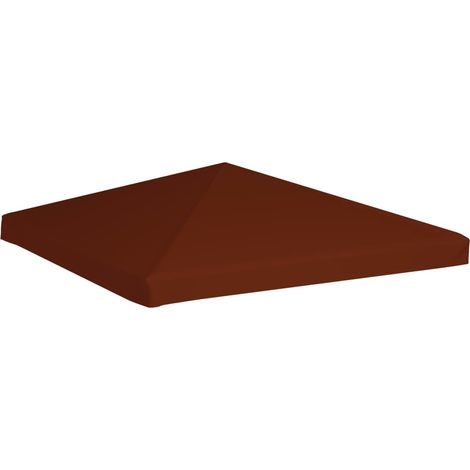 INLIFE Toile supérieure de gazebo 310 g/m² 3x3 m Terre cuite (1/5)