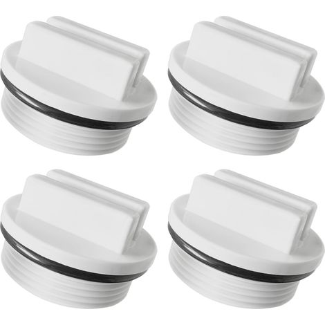 Bouchon Piscine Hiver - 4 pièces, Bouchon Piscine Hiver PVC 1.5 Pouces Joint Torique - Clapet Skimmer (1/4)
