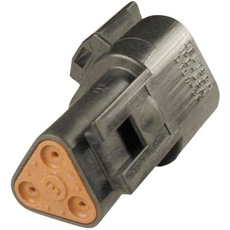 TE Connectivity DT 04-3P-CE02 Cosse cylindrique mâle mâle, droit Nombre total de pôles: 3 Série (con (1/4)