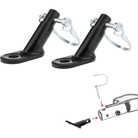 Attelage de remorque pour vélo en 2 parties, adaptateur pour vélo, accessoire de remorque, adaptateur d'attelage pour vélos, VTT, remorques pour chiens, remorques pour enfants (1/5)
