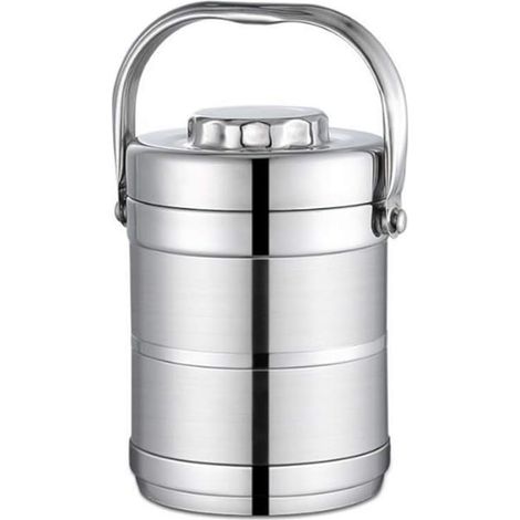 Bote à Lunch Thermique, conteneur Alimentaire isolé sous Vide, conteneur Alimentaire Thermo Isolant à Long Terme Double Couche en Acier Inoxydable sain 1.4L pour Aliments Chauds/froids (1/5)