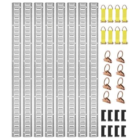 Kit de rails d'arrimage E-Track - 24PCS 1524 mm - 8 rails acier (1/5)