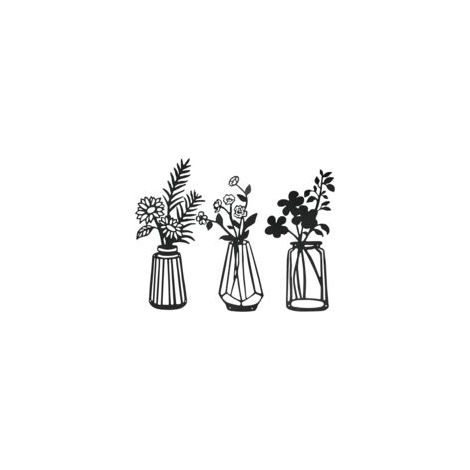 Decoración de pared de metal con forma de flor (3 piezas), arte de pared de metal negro, escultura floral de metal para patio, balcón, sala de estar, dormitorio, comedor, decoración de cocina - Crezuo