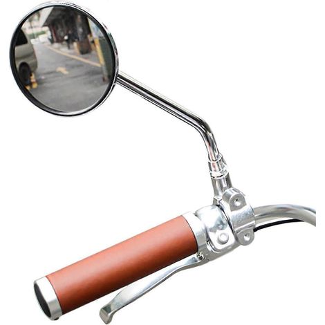 Rétroviseur de vélo vintage en métal pour guidon, rétroviseur pour vélo cruiser, rétroviseur pour vélo électrique, rétroviseur latéral, cadre en acier galvanisé. (1/4)