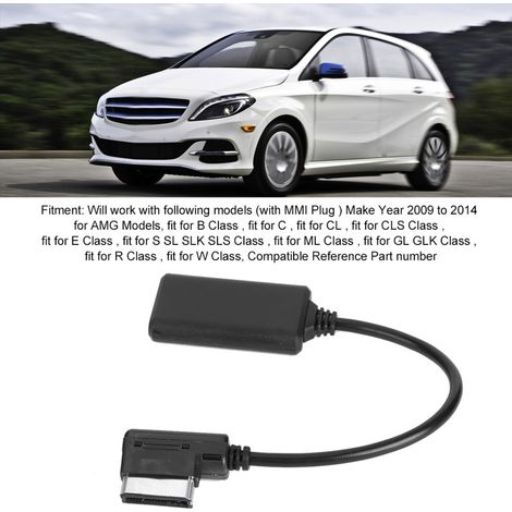 Module Bluetooth, récepteur AUX, câble adaptateur, musique stéréo, compatible avec Mercedes-Benz AMI Multimedia (1/5)