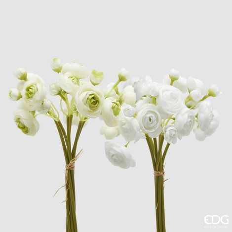 EDG MAZZO DI RANUNCOLO H30CM VERDE E BIANCO ASSORTITI, CASA, ACCESSORI DECORATIVI, FIORI ARTIFICIALI (1/3)
