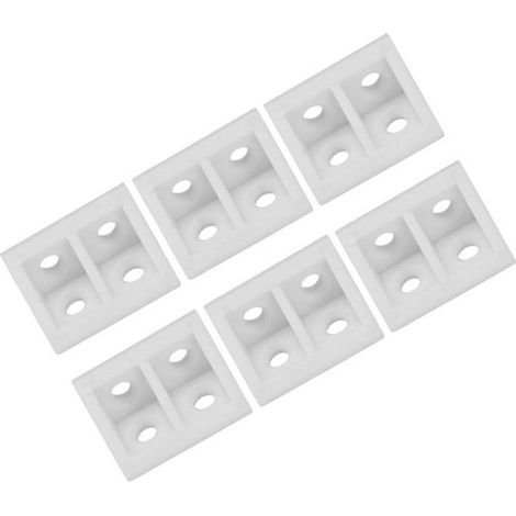 50 équerres de renfort d'angle droit en plastique pour meubles (1/5)