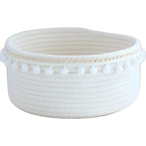 Aufbewahrungskorb, umweltfreundlich, vielseitiges Design, WEISS-a, 1Stück L 20x10cm-a (1/2)