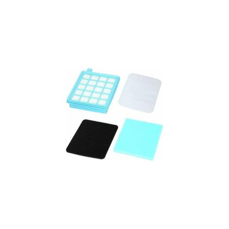 Lot de 4 Filtres Compatibles avec les Aspirateurs Philips Power Pro Active/Compact, Alternative au Kit de Rechange Philips.