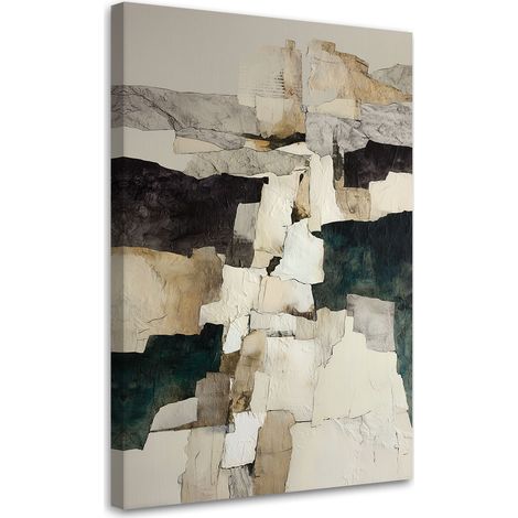 Stampe su Tela Astrazione texture nei colori beige e marrone 20x30 (1/5)