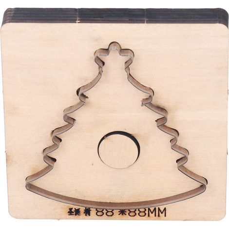 Stanzform für Leder, Weihnachtsbaum-Motiv, sauber, schnell schneidend, vielseitige Stanzform für Bastel- und DIY-Projekte (1/5)