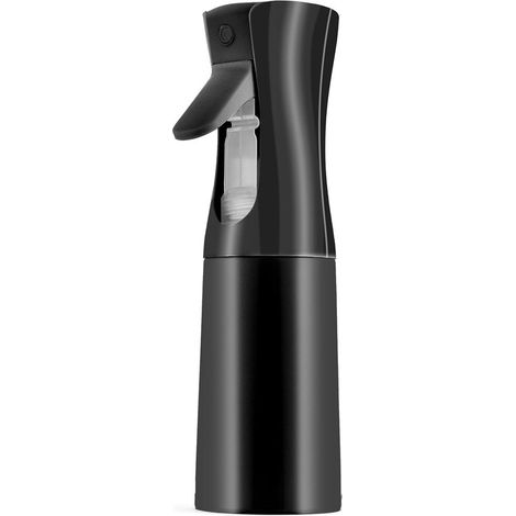 Flacone spray nero riutilizzabile da 200 ml con funzione di nebulizzazione continua,flacone spray a pressione per idratazione della pelle (1/5)
