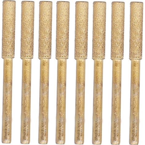Meuleuse électrique 8Pcs Affûteuse Chaîne Scie 3mm Tête Polissage Métal Titane pour Bois Acier Moule 5.5mm (1/5)