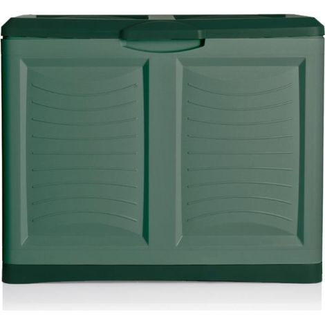Mettitutto - Contenitore in plastica da 200lt. Contenitore per esterno resistente all'acqua e ai raggi UV. Colore verde. Made in Italy