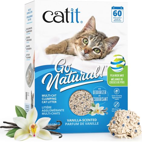 Litière agglomérante naturelle pour de Nombreux Chats (1/5)