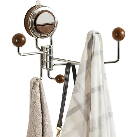 Crochets sans perçage , rangement rotatif , de douche pour parois vitrées , la maison , cuisine , ch