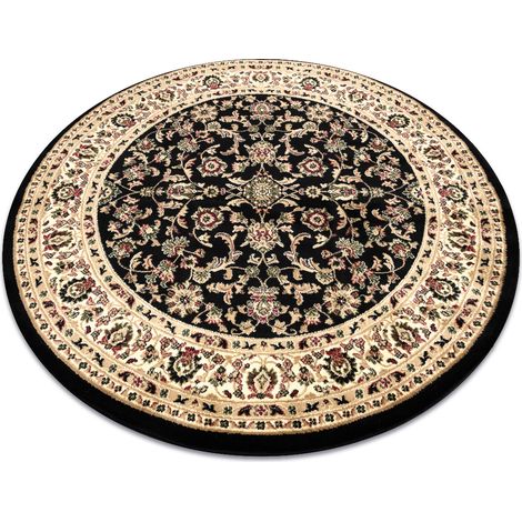 Alfombra ROYAL ADR circulo modelo 1745 negro  black circulo 200 cm