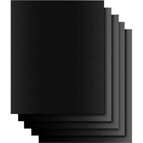Tapis de Barbecue antiadhésif, 6 pièces, tapis de cuisson pour charbon de bois, gril électrique résistant à la chaleur, facile à nettoyer (1/4)