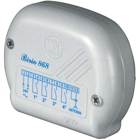 FADINI BIRIO 868/1 R 8610L Radio Ricevente Ricevitore Da Esterno 868 Mhz 1 Canale