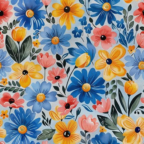 Tela decorativa para exteriores Oxford - Motivo primaveral I DX7311 (1/5)