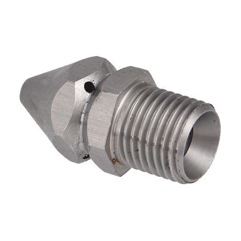 Buse De Nettoyage Des Égouts En Acier Inoxydable Buse De Nettoyage De Tuyaux Pour Lances De Nettoyeur Haute Pression Nettoyeur Pour Toilette, Égouts, Tuyau, 1/4 Fil Extérieur (Argent) (1/5)