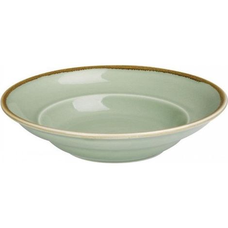 Lot de 4 assiettes rondes à pâtes (Ø)250 mm, en porcelaine
