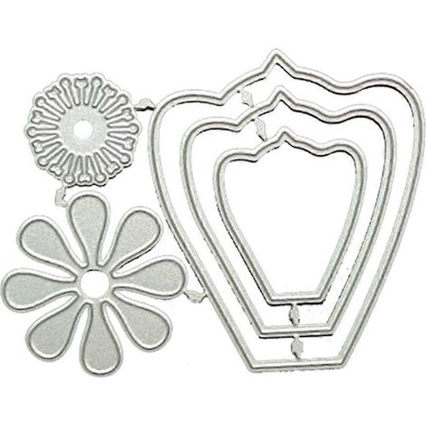Stanzformen zum Ausschneiden von Blumen, dekorative Weihnachts- und Geburtstagskarten, Vorlage zum Basteln