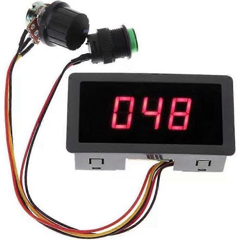 DC 6V 12V 24V 6A PWM DC Brushed moteur vitesse contrôleur Infinitely Variable LED numérique écran moteur commande module (1/5)