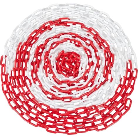 Chaîne d'isolement, 25 mètres de long, maillons de 3,5 × 2 cm, épaisseur de 6 mm, couleurs haute visibilité, légère (1/5)