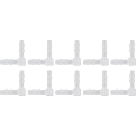 BelleRise - 10pcs coudes PE 90° – 4 mm – sans fuite aquarium labo (1/5)