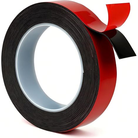 Ruban Adhésifs Double Face Extra Fort, Bande Adhésive Double Face, 20mm3.3m Adhésif Double Face Résistant à Haute Températurepour Décoration Intérieure Exterieure (1/5)
