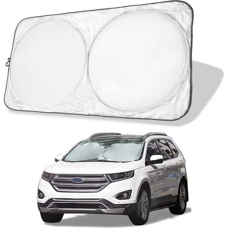 Parasol para coche, parasol para parabrisas, parasol interior, protección solar para el parabrisas delantero, parasol plegable anti-UV para coches y SUV universales (190 x 90 cm) (1/5)