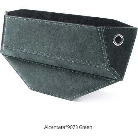 (9073 Vert) Boîte de rangement en Alcantara pour siège auto, bouchon de remplissage, organisateur intérieur pour Audi A3 A4 A5 A6 A7 Q3 (1/5)