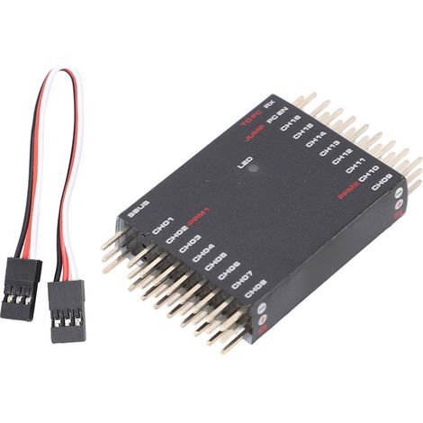 Decodificatore da SBUS a PWM - 16 canali per ricevitore Futaba FrSky e conversione (1/5)