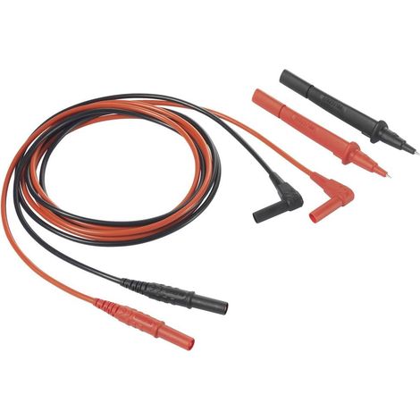 VOLTCRAFT VC801 Cordon de mesure mâle 4 mm pointe de test 1.5 m noir-rouge 1 pc(s) C301652 (1/3)