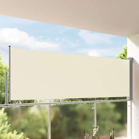 Ausziehbare Seitenmarkise 120x300 cm Creme