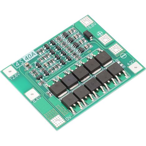 4-Strang-Li-Ionen-Schutzplatine 40A DC 16,8V Lithium-Batterieschutzmodul (Verbesserte Version) (1/5)