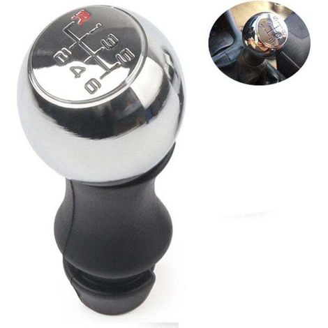 Pommeau de levier de vitesse 5 vitesses, XU, Poignée de changement de vitesse, Adapté pour Peugeot 106 206 306 406 107 207 307 - KZQ (1/4)