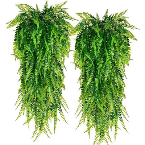 Fougère persane suspendue de 84 cm (33 pouces) pour décoration de chambre, feuillage artificiel, décoration de mariage ou de balcon