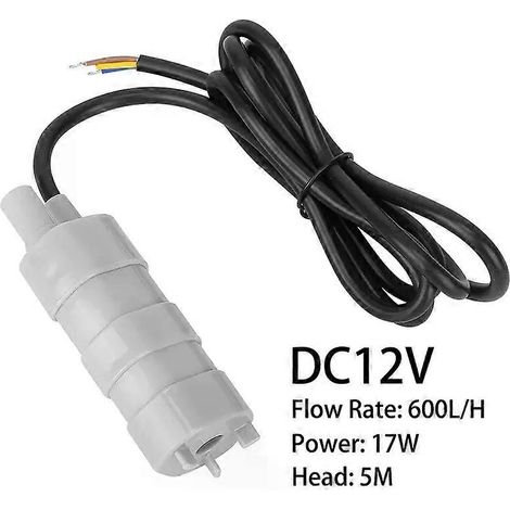 600 l/h DC 12 V Tauchpumpe mit hohem Durchfluss, Dreileiteranschluss, für Wohnmobil, Campingteich und Aquarium (1/4)