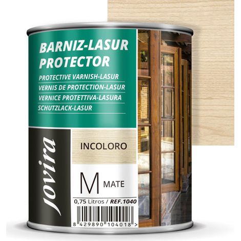 Lasure Protecteur Mat. Protège, décore et embellit tous les types de bois. 750 Millilitres, Incolore (1/5)