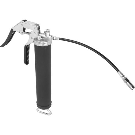 Pistolet graisseur robuste avec flexible 30cm, 3000-6000PSI, capacité 400g, embout de graissage, outil professionnel haute pression (1/5)