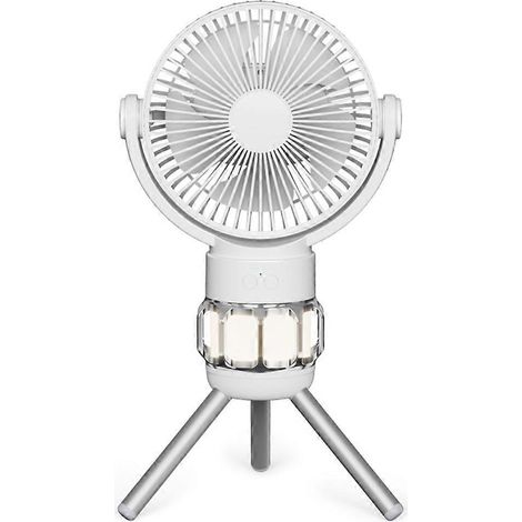 Ventilateur électrique portable rechargeable sur trépied de bureau, rafraîchisseur d'air, ventilateur de plafond (1/4)
